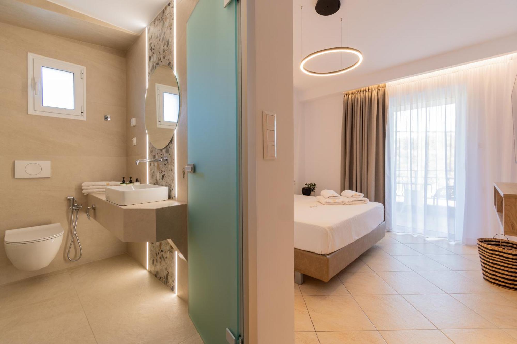 Hotel Agni On The Beach Sarti Bagian luar foto