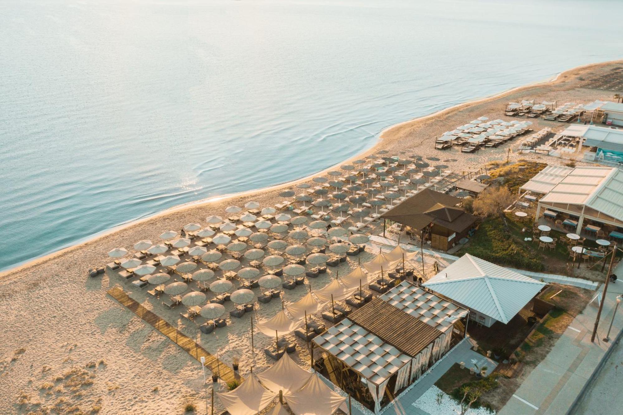 Hotel Agni On The Beach Sarti Bagian luar foto